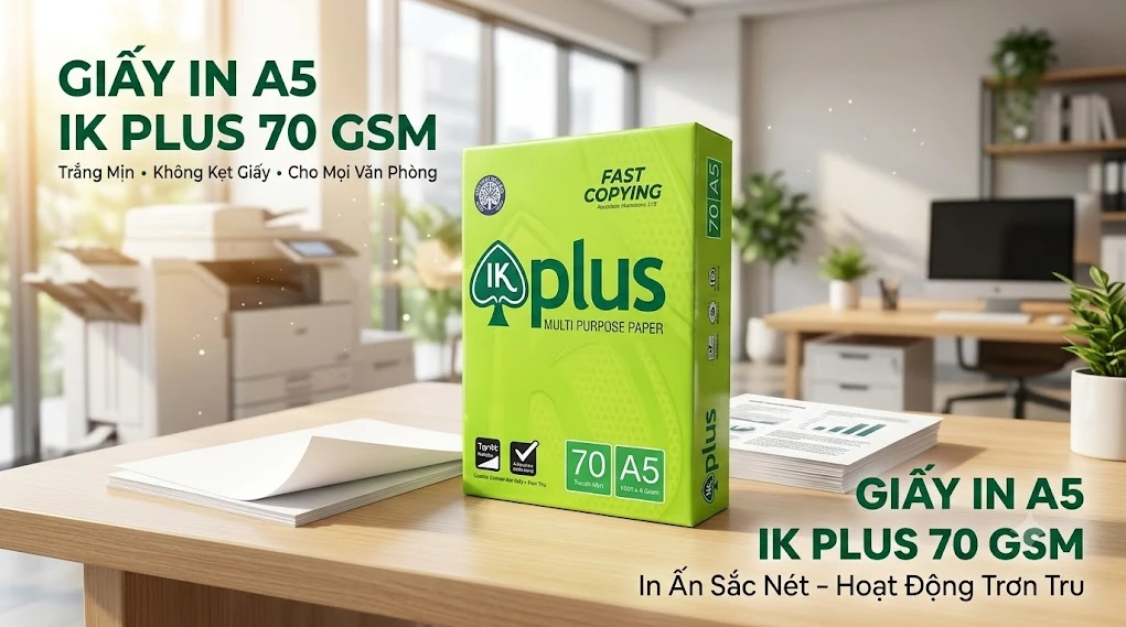 Giấy IK Plus A5 70gsm
