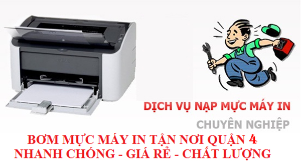 Dịch vụ bơm mực máy in tại nhà quận4