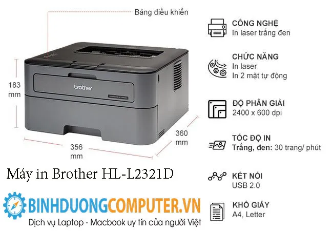 Máy in Brother hl-l2321d