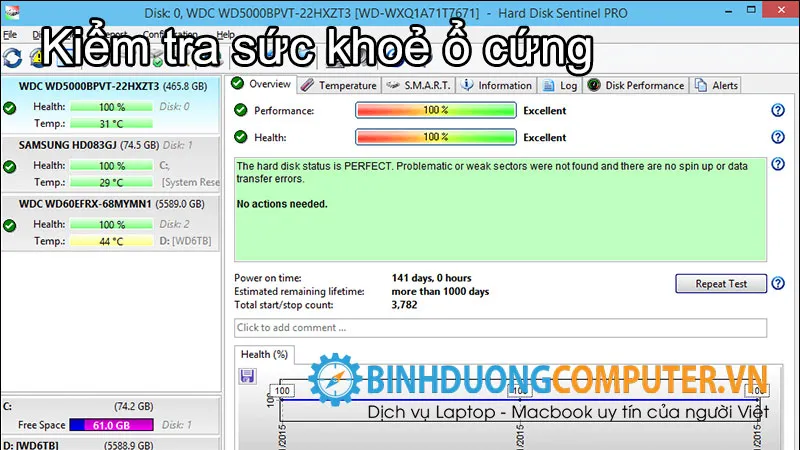 Kiểm tra sức khoẻ ổ cứng