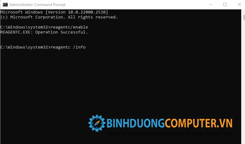 Sửa lỗi windows error recovery win 11