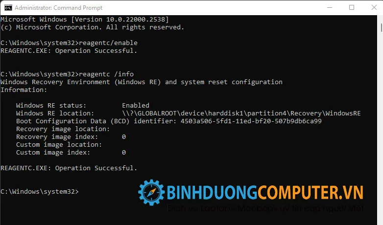 Sửa lỗi windows error recovery win 11