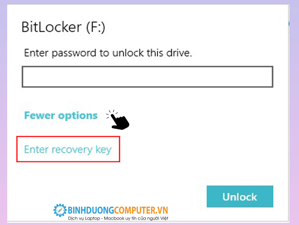 Hướng dẫn lấy dữ liệu bị mã hoá bitlocker