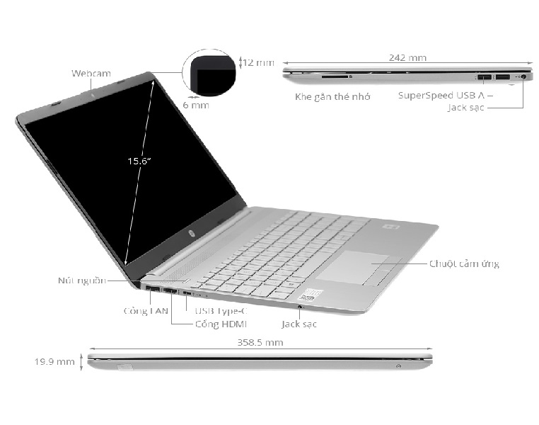 Laptop HP 15s du1105TU (2Z6L3PA) giá tốt nhất