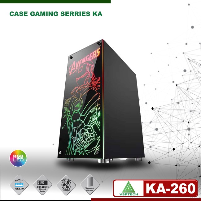  Dàn PC Gaming I3-8100H310M-DS2550W8GbGTX 1650SSD 120G case