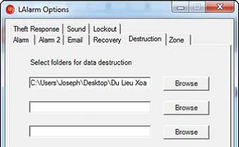 Sử dụng LAlarm Chống trộm laptop hoặc USB