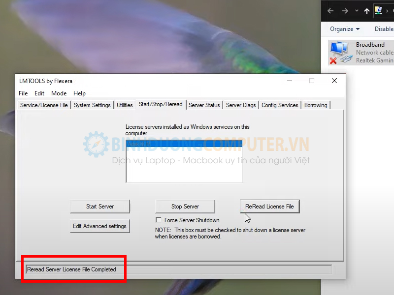 Flexnet lỗi