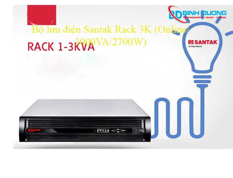 Bộ Lưu Điện UPS Online SANTAK RACK3K (3000VA-2400W-2700W)
