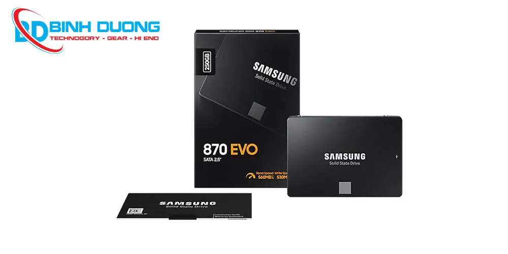 Ổ Cứng SSD 250GB Samsung 870 EVO (MZ-77E250BW) Chính Hãng, Giá Tốt