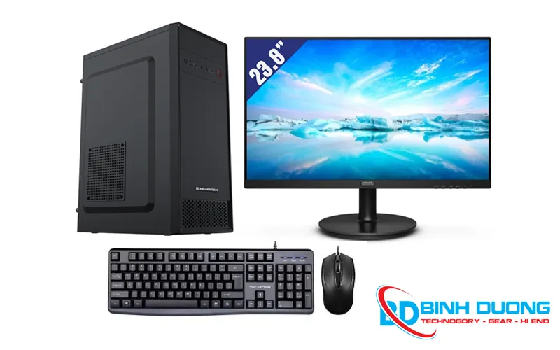 Bộ máy tính văn phòng i5-10400/8GB/1TB HDD/LCD24''PHILIPS