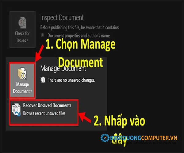 Cách khôi phục file Word chưa lưu bằng AutoSave và AutoRecover