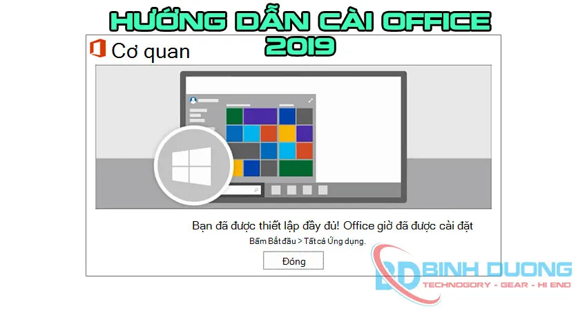Cài đặt hoàn thành bạn chọn Đóng