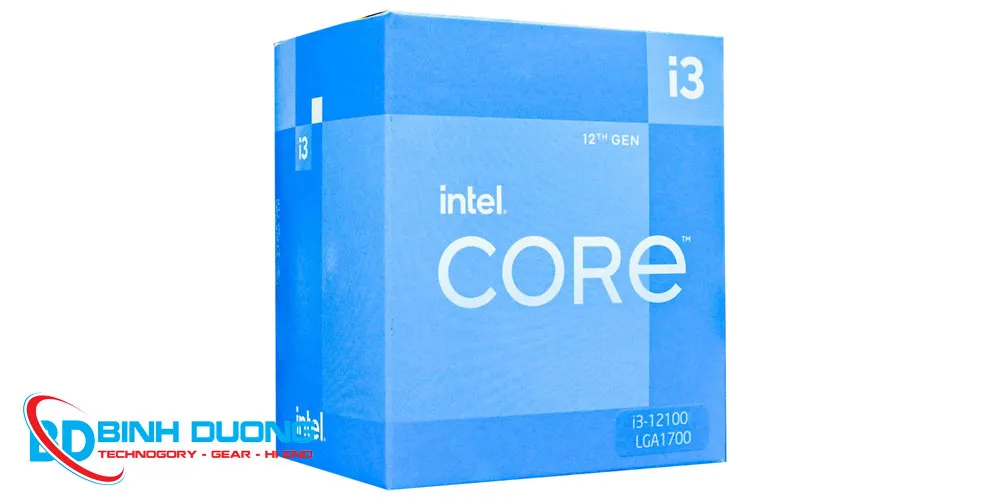 CPU Intel Core i3-12100 (3.3GHz Turbo Up To 4.3GHz, 4 Nhân 8 Luồng, 12MB Cache, 58W) – Socket Intel LGA 1700