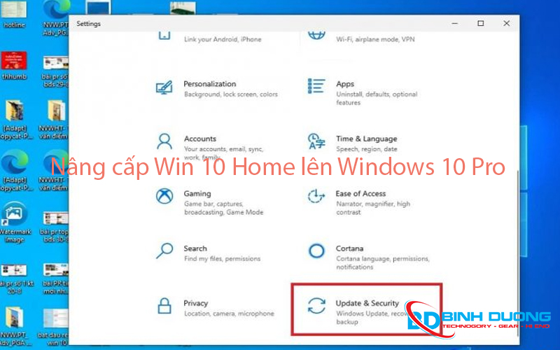 Nâng cấp Win 10 Home lên Windows 10 Pro