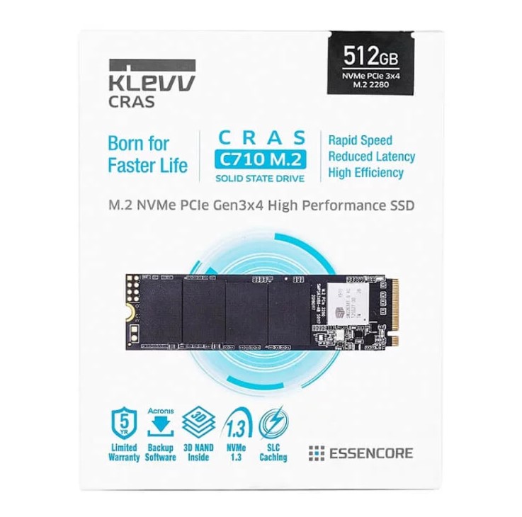 SSD Klevv CRAS C710 512GB M2 NVME Gen3x4 – K512GM2SP0-C71
