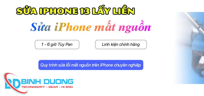 sửa iphone 13 lấy liền