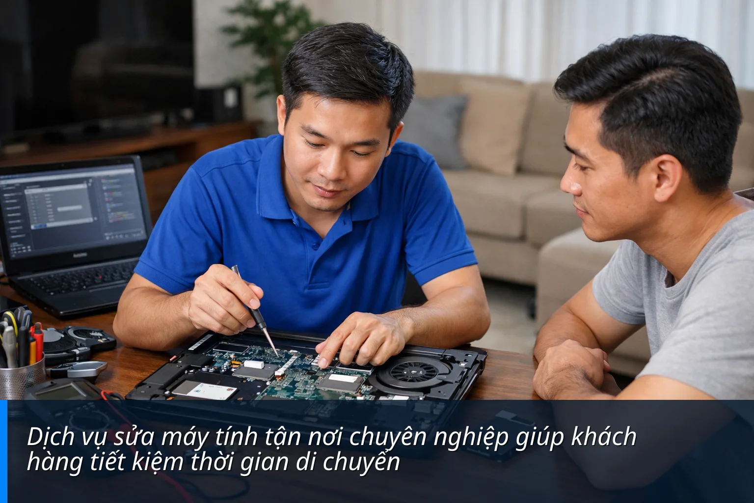 Dịch vụ sửa máy tính tận nơi chuyên nghiệp giúp khách hàng tiết kiệm thời gian di chuyển - Review Top cửa hàng sửa máy tính Tại Long Thành