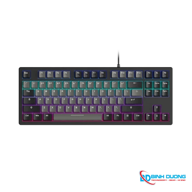 Bàn Phím Cơ Có Dây Dare-U EK87 V2 Gray-Black Dream Switch - Led