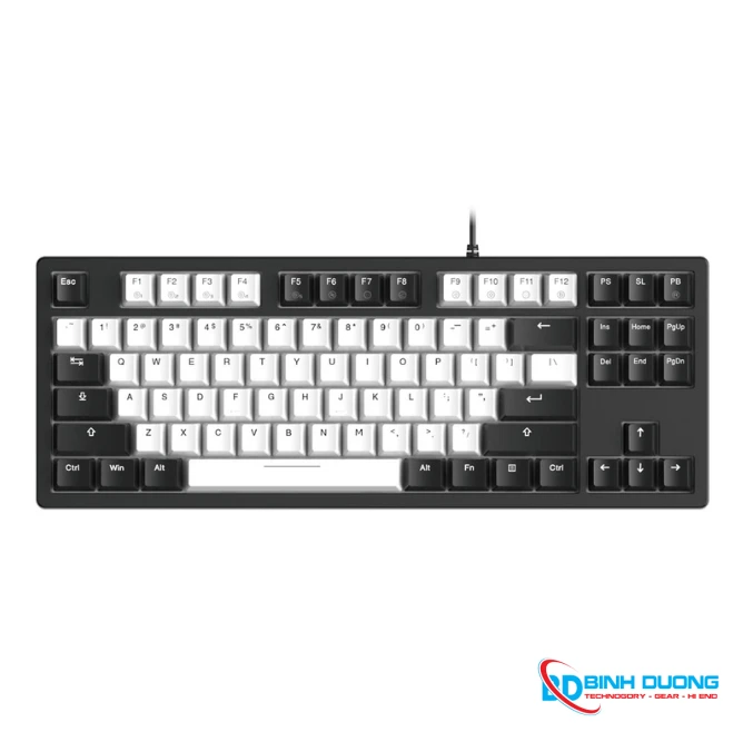 Bàn phím cơ DareU EK87 V2 White Black PBT Dream switch