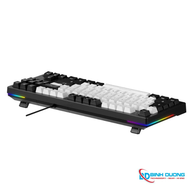 Bàn phím cơ DareU EK87 V2 White Black PBT Dream switch - Chi tiết 3