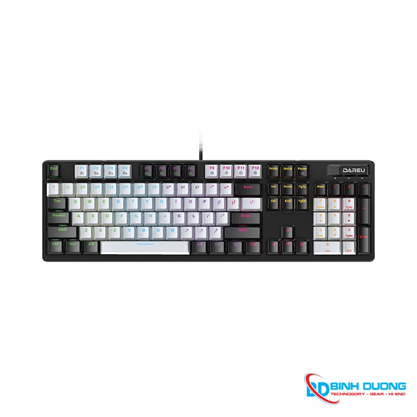Bàn phím quang cơ Gaming DAREU EK1280X BLACK-GREY (Optical switch, MULTI LED) - Hình ảnh thực tế Mua Bàn phím quang cơ Gaming DAREU EK1280X BLACK-GREY (Optical switch, MULTI LED) chính hãng tại Bình Dương Computer Store
