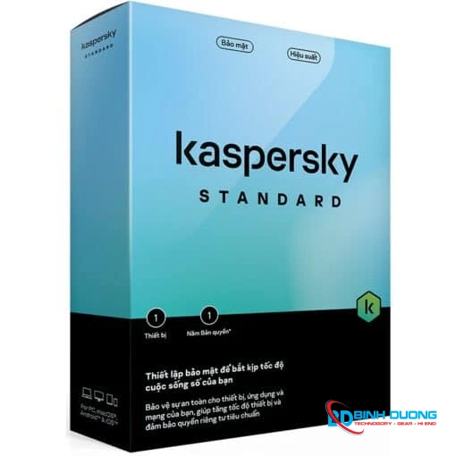 Bản quyền phần mềm Kaspersky Standard (10 thiết bị - 1 năm)