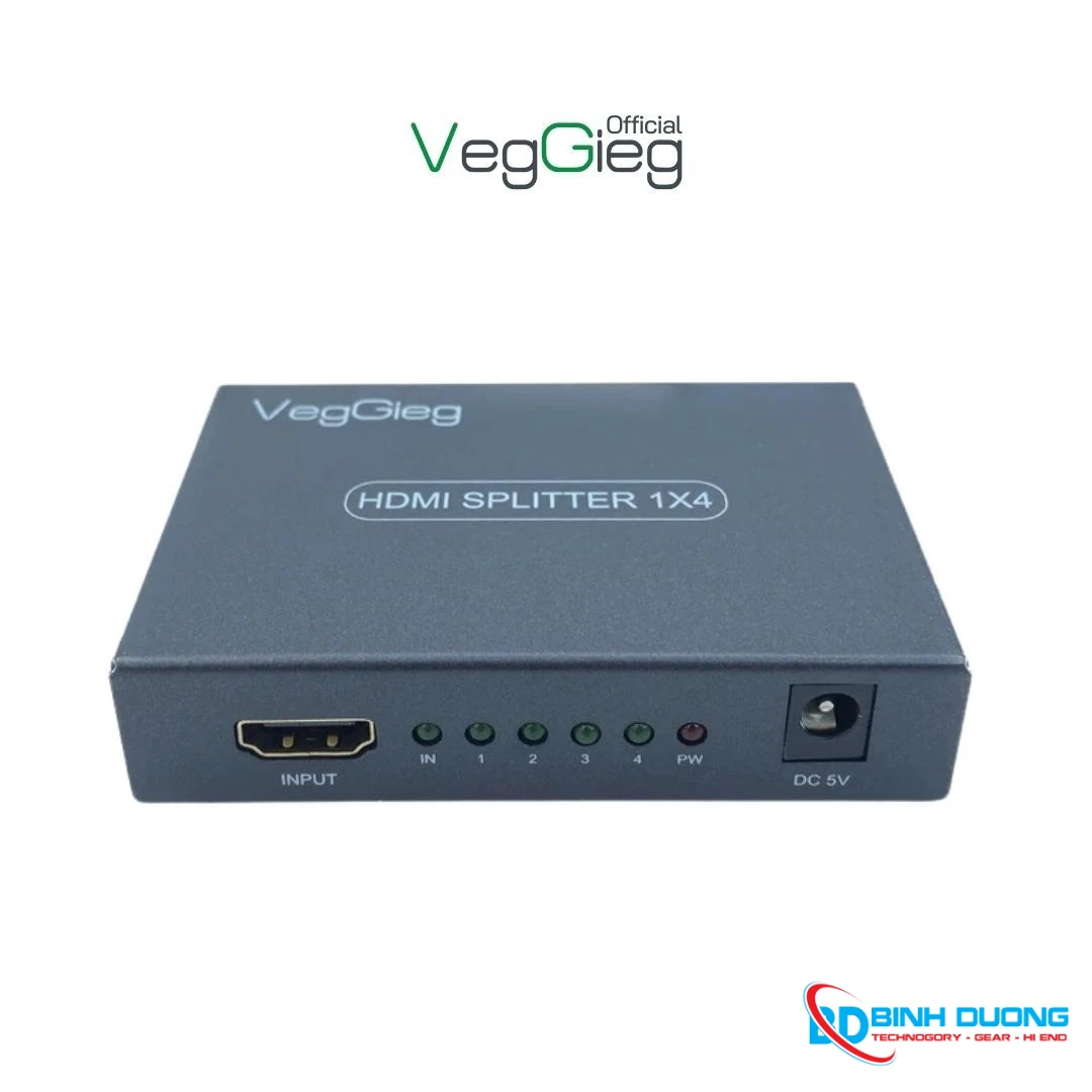 Bộ Chia HDMI 1 ra 4 VegGieg VHD07 Chính Hãng Chuẩn HDTV - Chi tiết 3