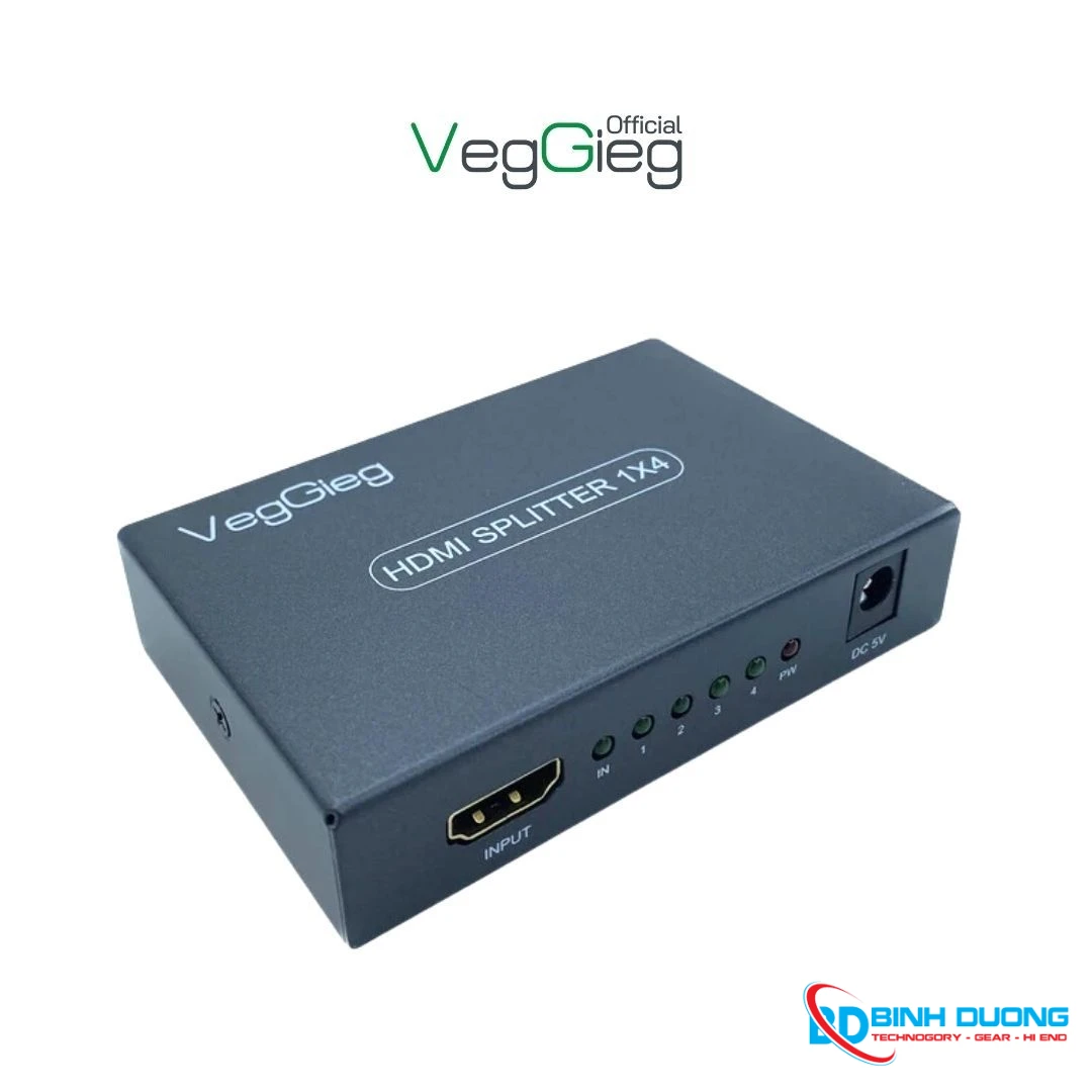 Bộ Chia HDMI 1 ra 4 VegGieg VHD07 Chính Hãng Chuẩn HDTV - Chi tiết 5