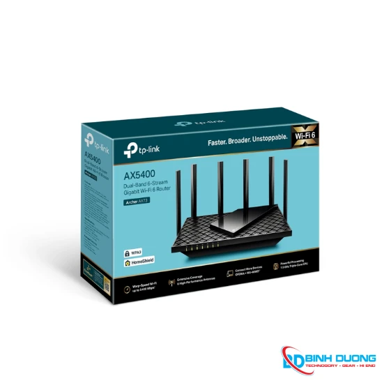 BỘ PHÁT WIFI 6 AX5400 TPLINK ARCHER AX73 BĂNG TẦN KÉP 2.4GHZ/5GHZ ( 6 ĂNG TENG ) - Chi tiết 4