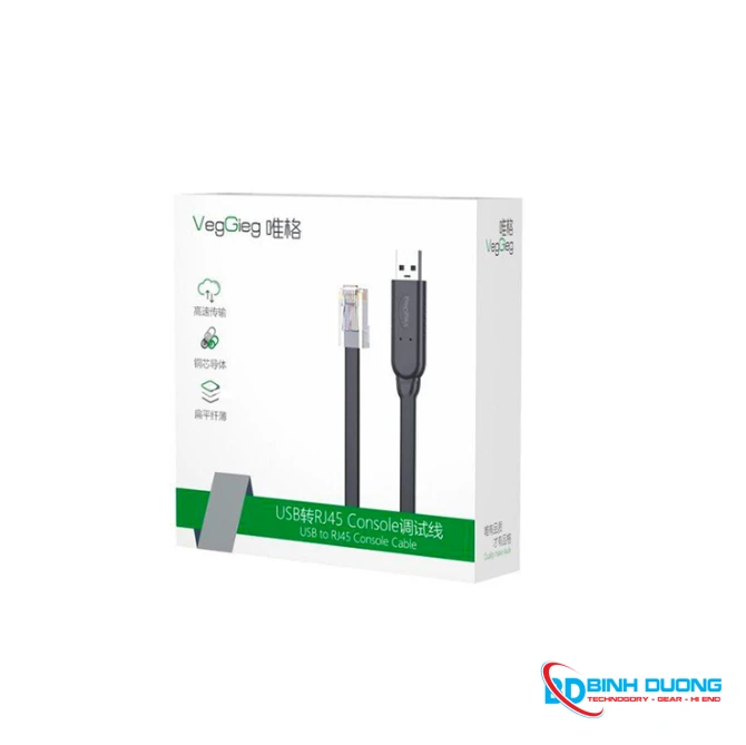 Cáp lập trình Console USB to Lan RJ45 dài 1.5m Veggieg V-U403 - Chi tiết 1