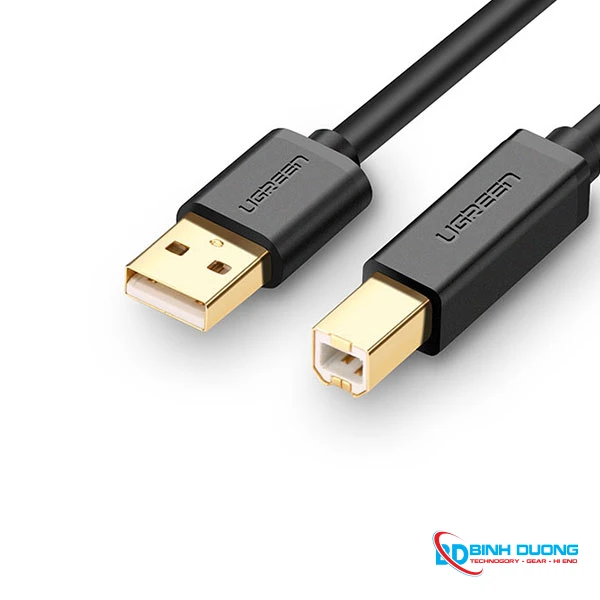 Cáp máy in 5m Ugreen 10352 USB 2.0 - Đầu mạ vàng - Chi tiết 2