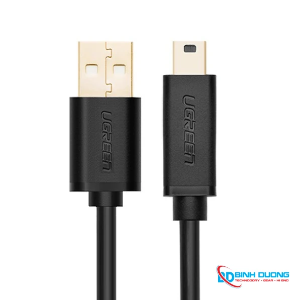Cáp USB 2.0 to USB Mini 1,5m mạ vàng Chính hãng Ugreen 10385