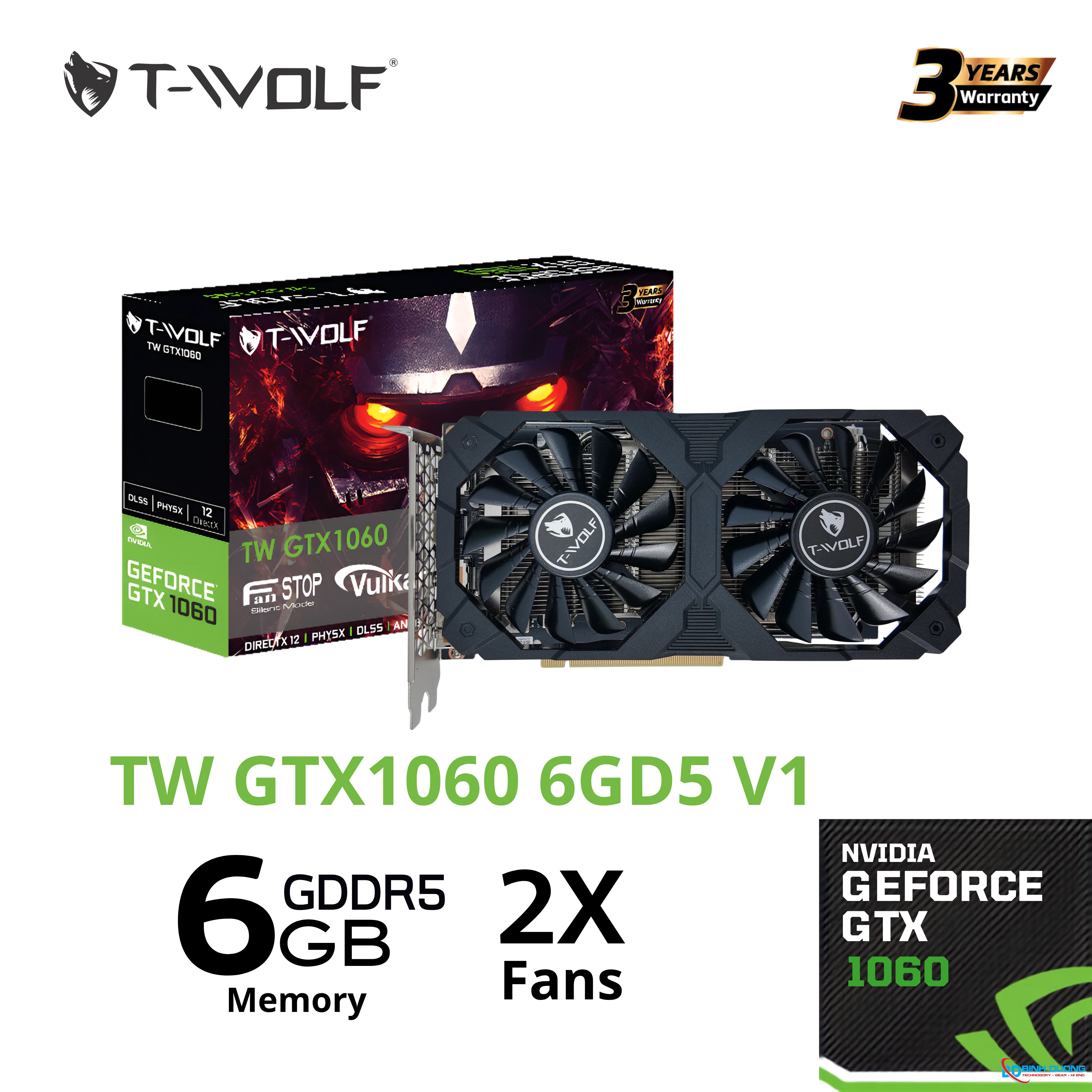 Card màn hình T-WOLF GTX 1060 6GB GDDR5 - Chi tiết 5