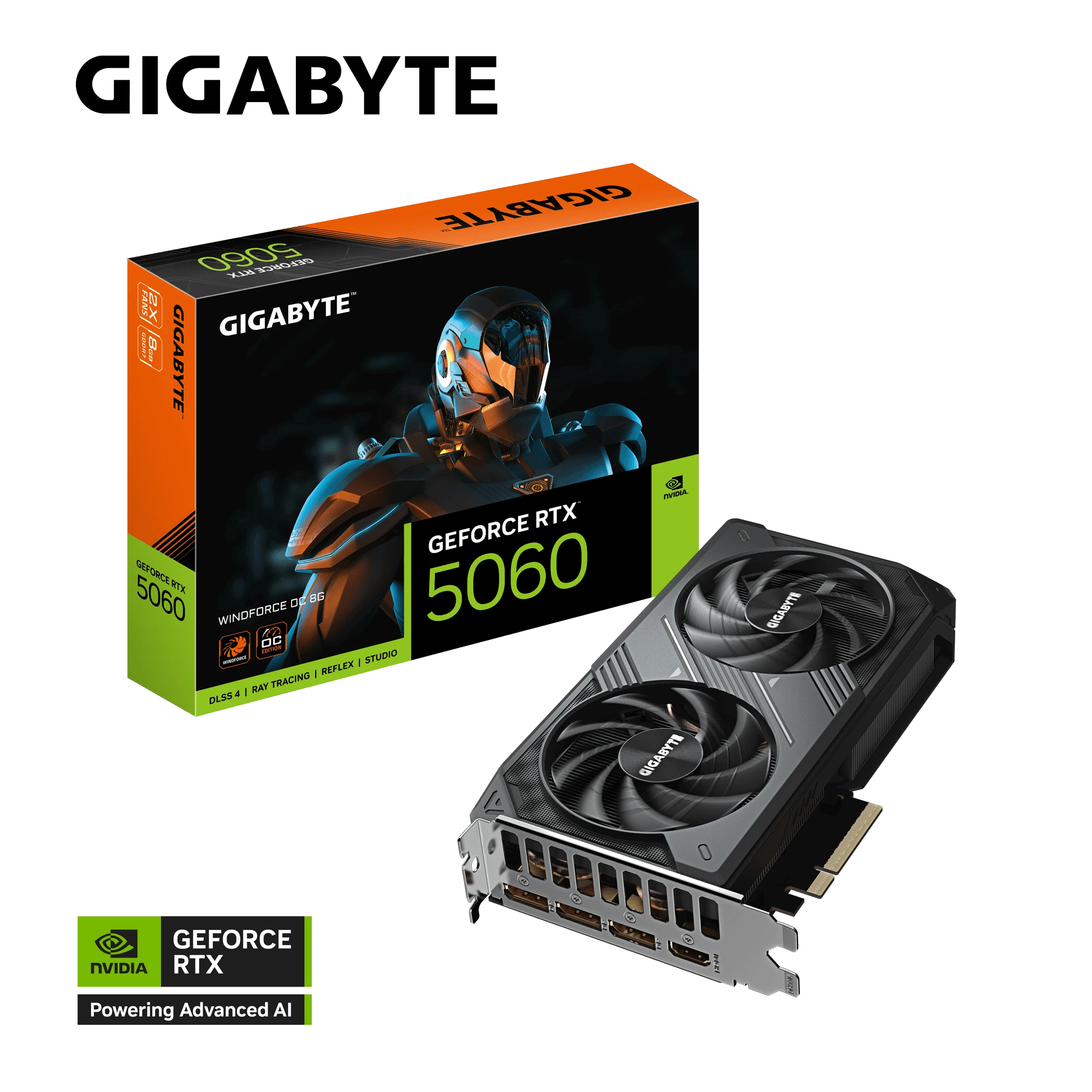 Card VGA Gigabyte RTX 5060 Ti Windforce OC 16GB GDDR7 (N506TWF2OC-16GD)