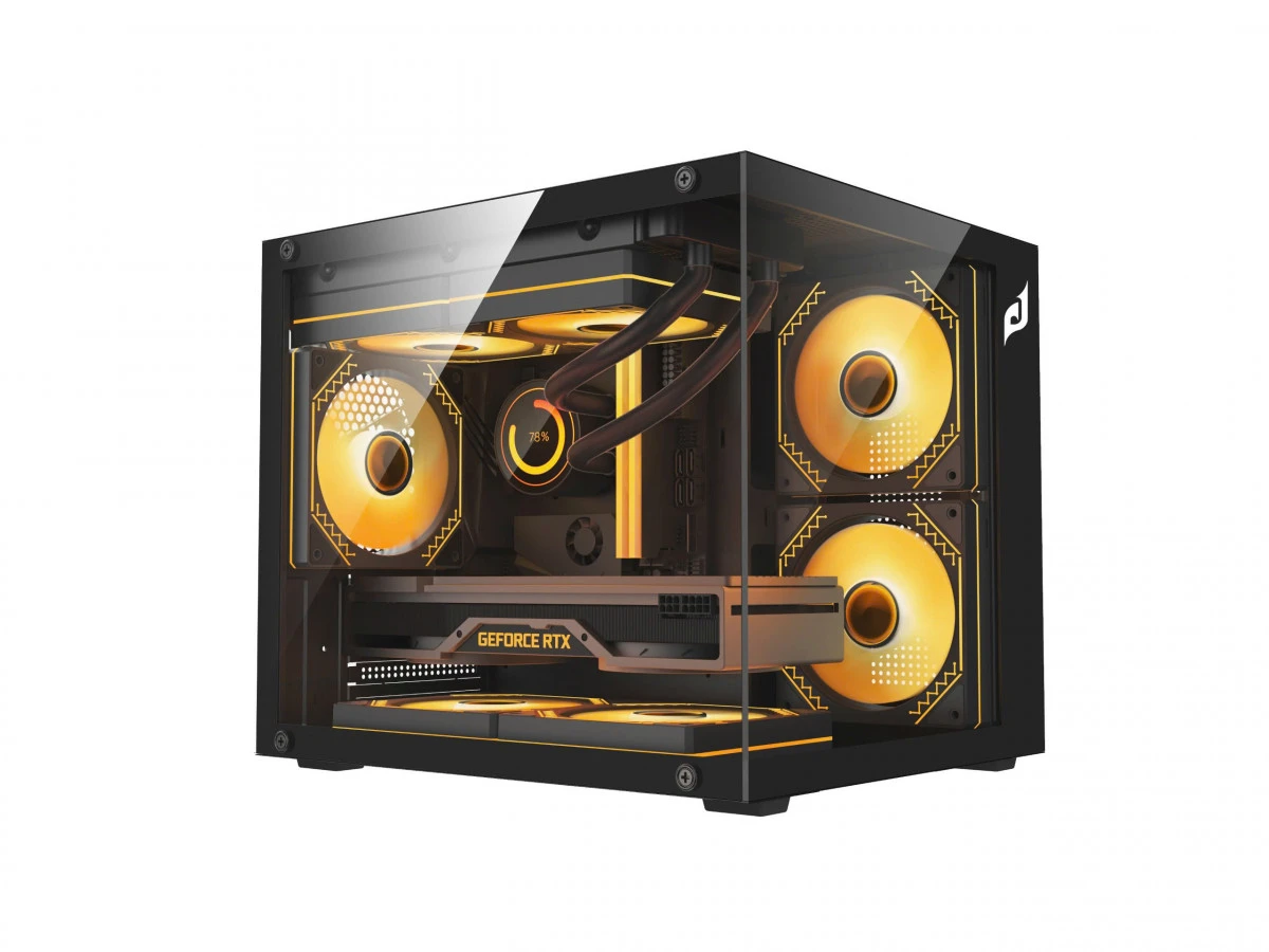 Case Máy Tính EDRA ECS1305 Vỏ Bể Cá - Black