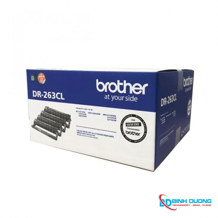 Cụm Drum DR-263 BK/C/Y/M cho máy in Brother HL-L3230CDN - DR-263-BK chính hãng