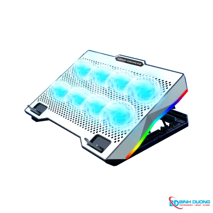 Đế tản nhiệt Laptop GIVECOOL S608 8 Fan LED - Chi tiết 3