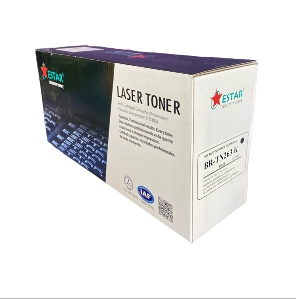 Hộp mực in laser màu Brother TN-263 (Estar) ( BK )