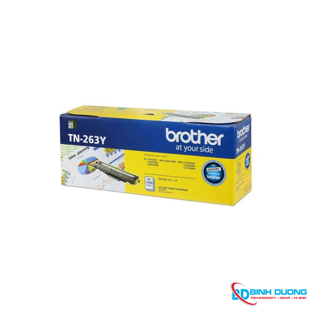 Hộp Mực Màu Brother TN263 TN213 Màu Vàng (Y)