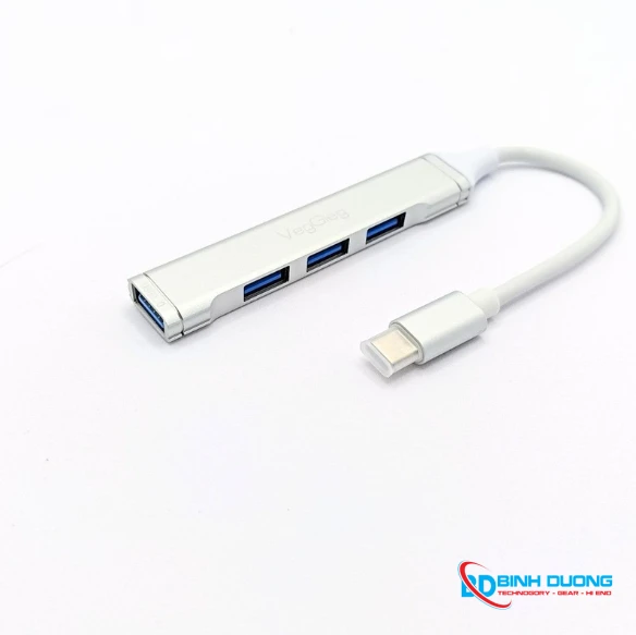 HUB USB VegGieg Type-C ra 4 Cổng USB 3.0 V-K303 - Chi tiết 5
