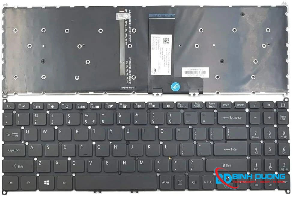 Bàn phím laptop Acer Swift 3 SF315-51, SF315-51G, N17P4 (ZIN) - Chi tiết 3
