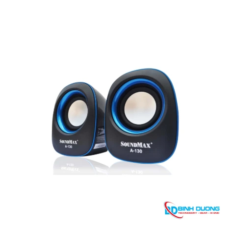 Loa vi tính Soundmax A130 (2.0) 6W, Xanh - SM-A130-BLUE chính hãng