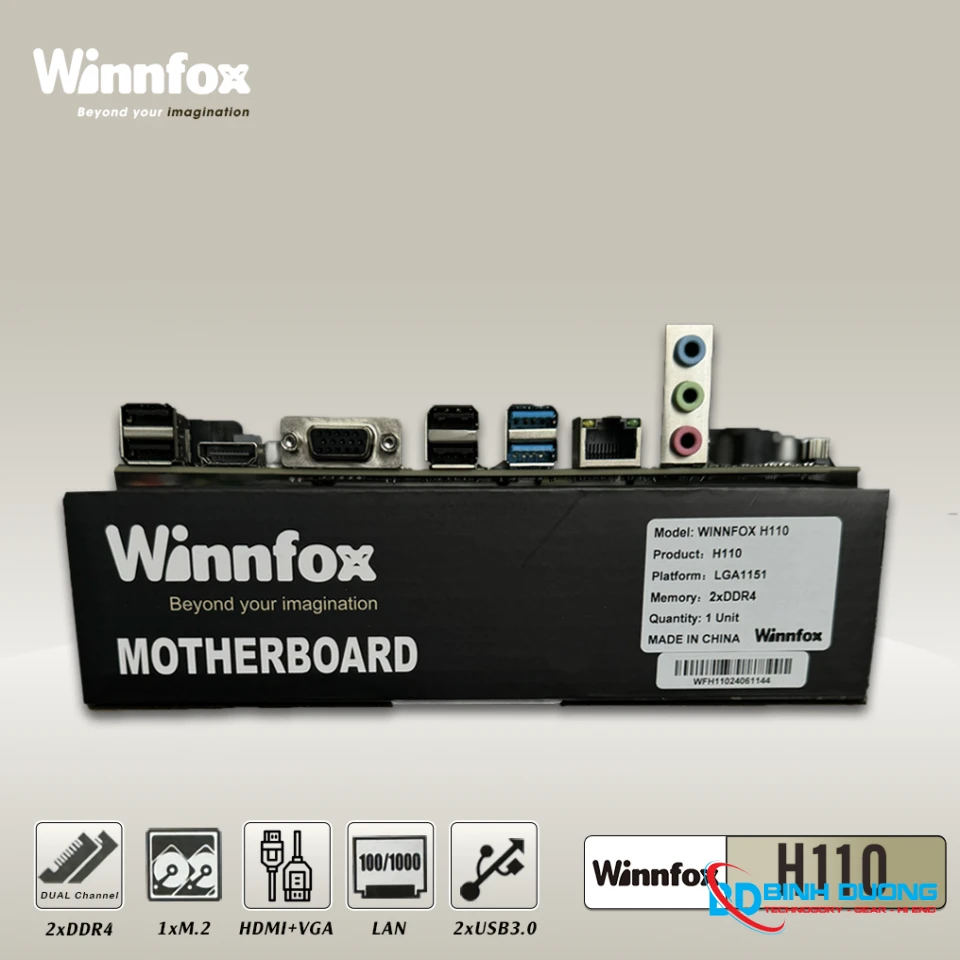 Mainboard Bo Mạch Chủ Winnfox H110 DDR3 / M2 (LGA 1151v1) (H110) - Chi tiết 1