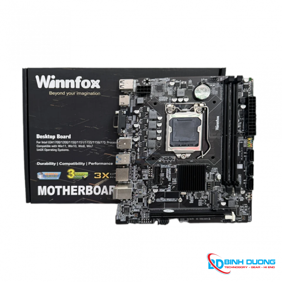 Mainboard Bo Mạch Chủ Winnfox H110 DDR3 / M2 (LGA 1151v1) (H110) - Chi tiết 4