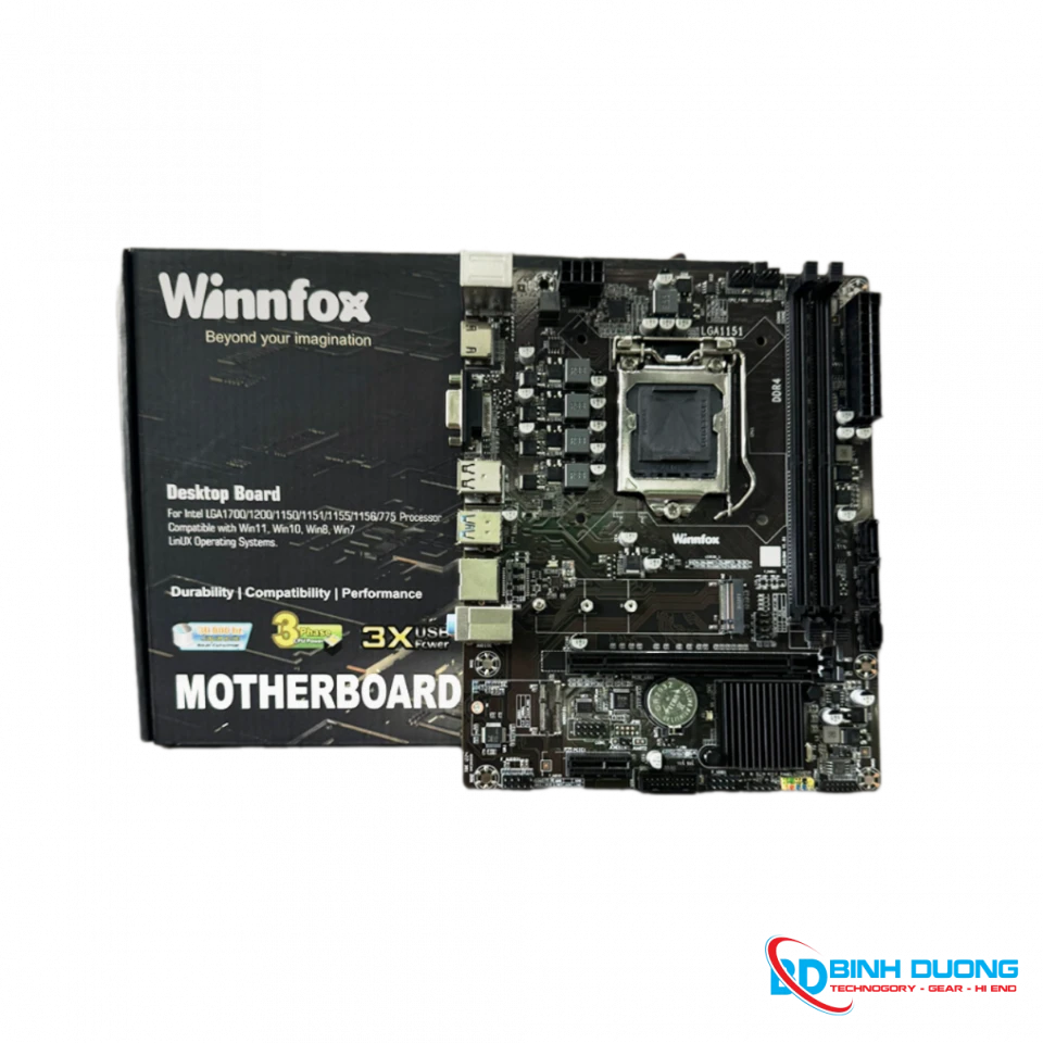Mainboard Bo Mạch Chủ WinnFox H310 DDR4 / M2 (LGA1151) (H310) - Chi tiết 3