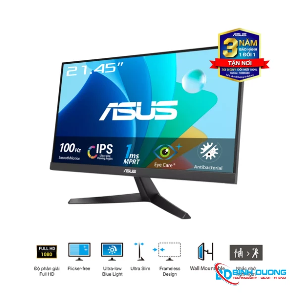 Màn Hình ASUS VY229HF (21.45 inch - IPS - FHD - 100Hz - 1ms) - Chi tiết 2