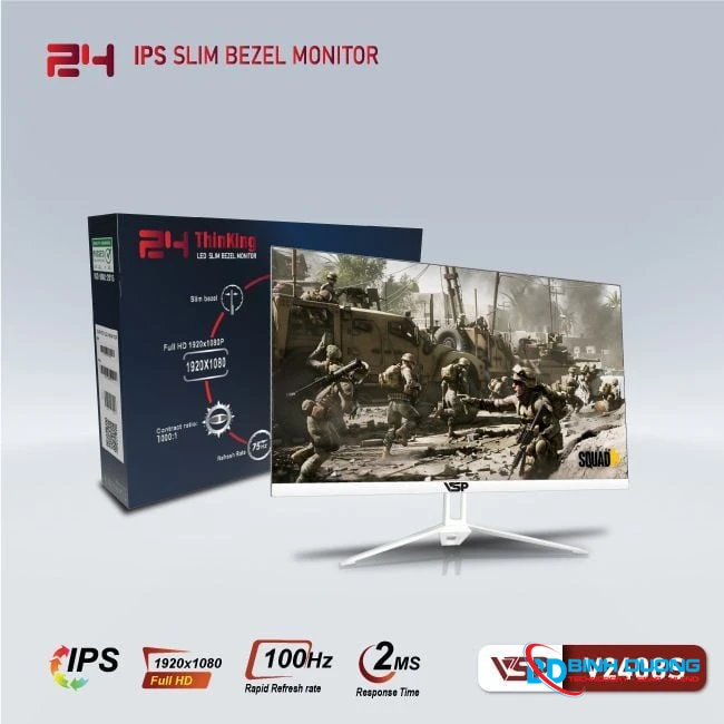 Màn Hình LCD VSP 24inch V2408S FHD IPS 120HZ HDMI, VGA - Chi tiết 2