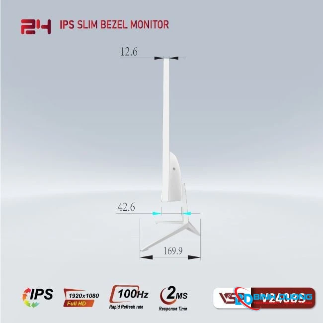 Màn Hình LCD VSP 24inch V2408S FHD IPS 120HZ HDMI, VGA - Chi tiết 3
