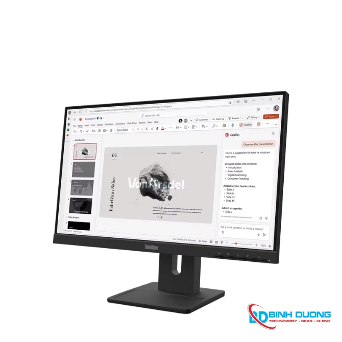 Màn hình Lenovo ThinkVision E22-40 64C9MAR6VN (21.5Inch/ Full HD/ 4ms/ 100HZ/ 250cd/m2/ IPS/ Loa) - Chi tiết 2