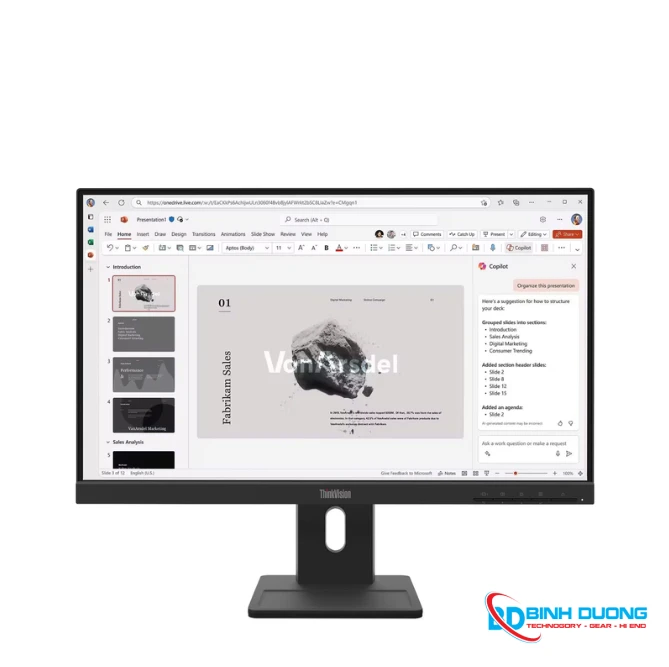 Màn hình Lenovo ThinkVision E22-40 64C9MAR6VN (21.5Inch/ Full HD/ 4ms/ 100HZ/ 250cd/m2/ IPS/ Loa) - Chi tiết 5